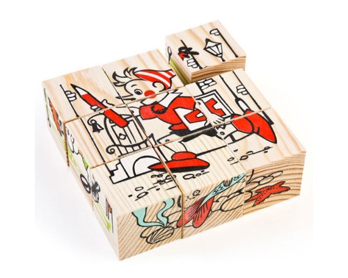 Кубики "Герои сказок" (9 )