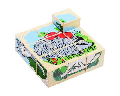 Кубики "Животные леса" (9)