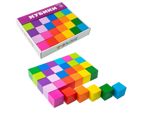 Кубики Цветные (30 шт.)
