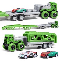 Машина "Перевозчик" ( цвет зеленый)  в пакете