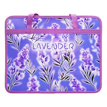 Папка пластиковая с ручками А4, широкая 330/260/120 "Lavender"