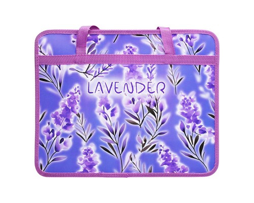 Папка пластиковая с ручками А4, широкая 330/260/120 "Lavender"