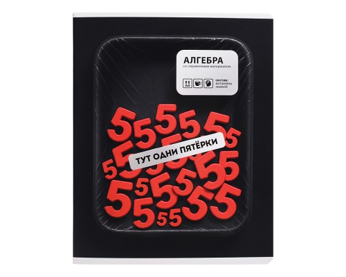 Тетрадь 48 л. клетка "Фразы с характером" Алгебра