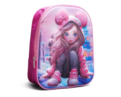 Рюкзак детский "Девочка" 31.5x26x10 см, 1 отделение, ОПП-упаковка