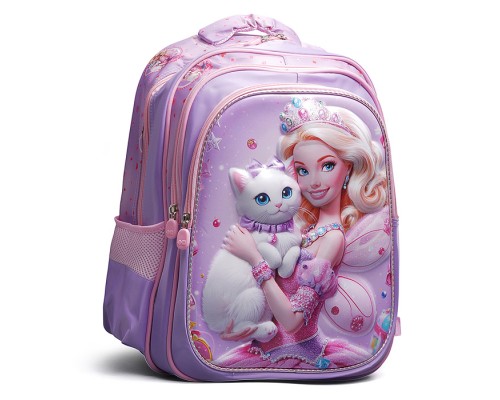 Рюкзак школьный "Капибара" 41x30x15 см, 3 отделения, 2 кармана, уплотненная спинка, ОПП-упаковка