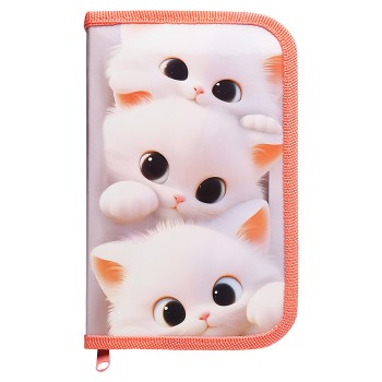 Пенал односекционный большой 190/115 "Милые коты"
