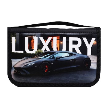 Пенал двухсекционный большой с откидной планкой 190/120 "Гоночное авто"