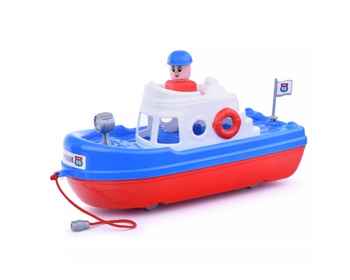 Катер "Спасатель" (бело-синий) (в сеточке)
