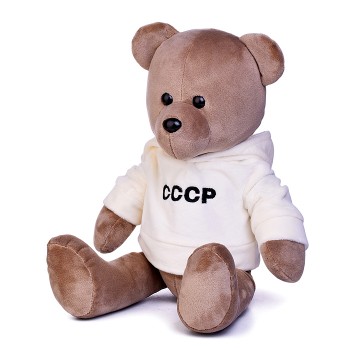 Медведь "СССР" в молочной кофте