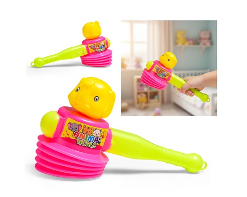 Молоток - стучалка "Слоник" 25 см., в сетке