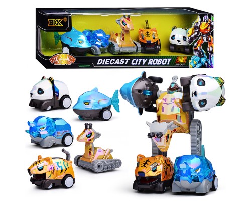 Робот "Зверобот" трансформирующийся, в коробке