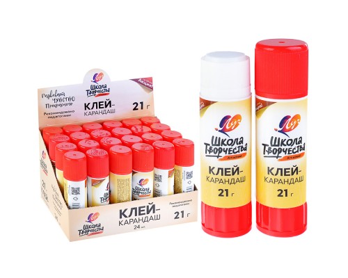 Клей-карандаш "Школа творчества" 21 г