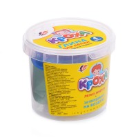 Набор глина для лепки 4 цвета с формочками