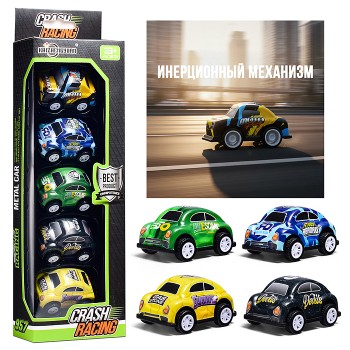 Набор машин "Краш паркинг" металл, в коробке