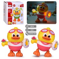 Утенок "Веселый друг" свет, звук, в коробке