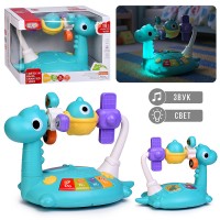 Игрушка музыкальная "Динозаврик" свет, звук, в коробке