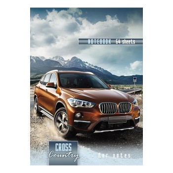 Записная книжка А7 64л. "Авто и горные вершины"