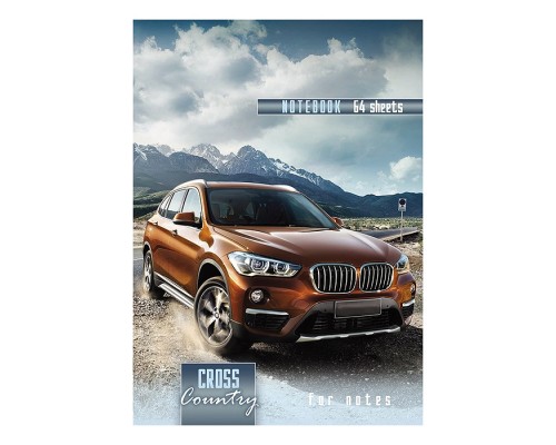Записная книжка А7 64л. "Авто и горные вершины"