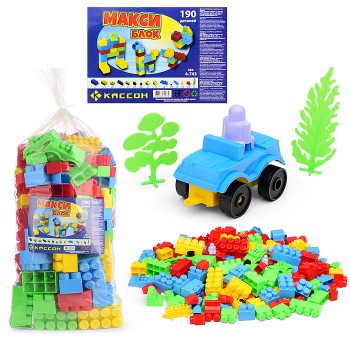 Конструктор "Макси Блок" 190 дет.