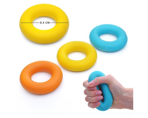 Эспандер кистевой матовый набор 3шт. усилие 10, 20, 30 кг