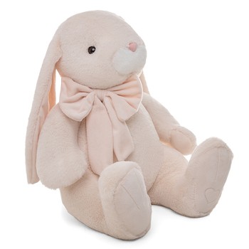 Кролик Банни, 37см сидя, персиковый