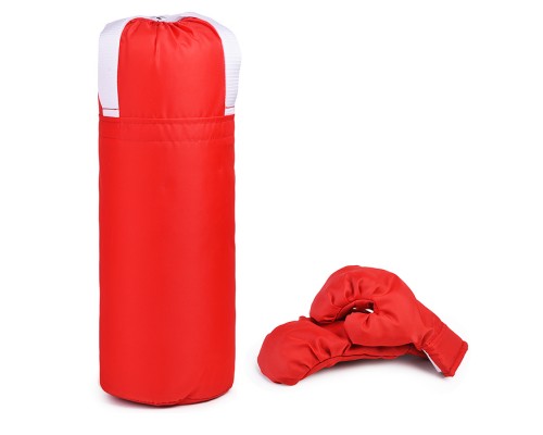 Набор детский игровой (перчатки, груша 50 см.) Оксфорд (красный)