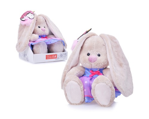 Зайка Ми в платье с единорогом на ушке