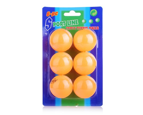 Набор мячей для тенниса (6 шт) на блистере