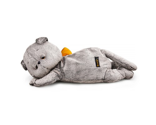 Кот Басик сонный с карманом на молнии (пижамница), 50 см