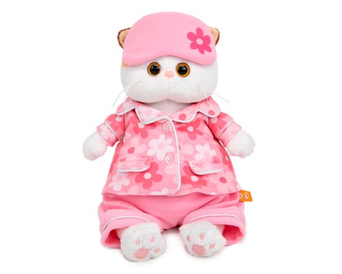 Кошечка Ли-Ли в пижаме с принтом "Цветочек"