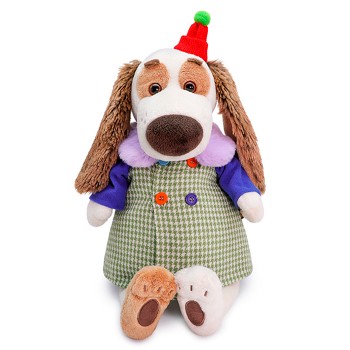 Собака Бартоломей в комбинированном пальто