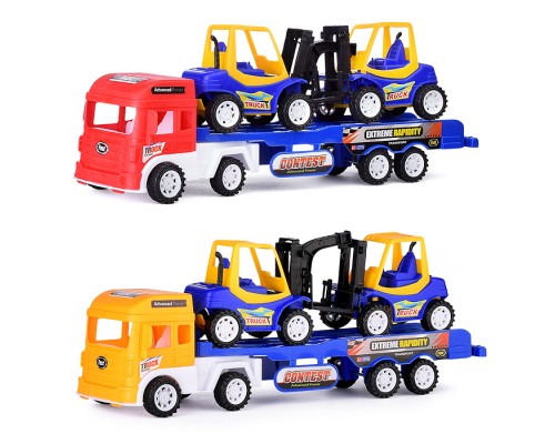 Автовоз с погрузчиками, под колпаком