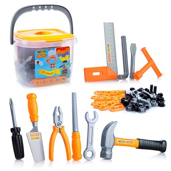 Набор инструментов №1 (72 элем. в ведёрке)