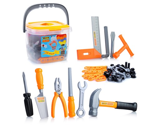 Набор инструментов №1 (72 элем. в ведёрке)