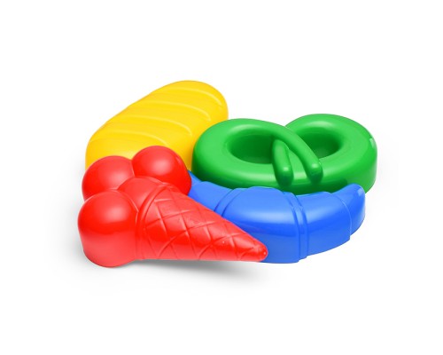 Формочки (мороженое + пирожок + крендель + рогалик)