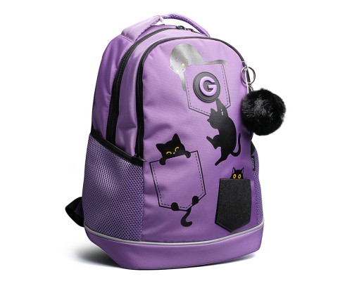 Рюкзак школьный с обвесом (/1 лаванда)