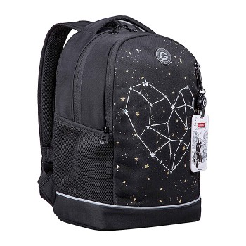 Рюкзак школьный с картхолдером на держателе (/1 черный)