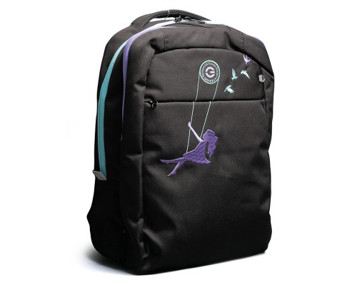 Рюкзак (/2 черный - сиреневый)