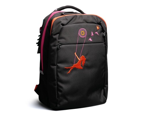 Рюкзак (/1 черный - оранжевый)