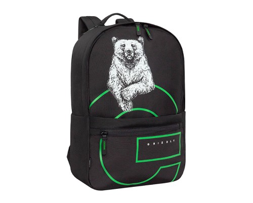 Рюкзак (/2 черный - салатовый)