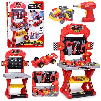 Набор инструментов "Механик" ( цвет красный) в коробке