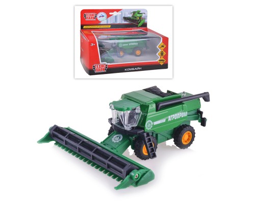 Машина Комбайн зерноуборочный, металл., (открыв. двери), инерц., в коробке