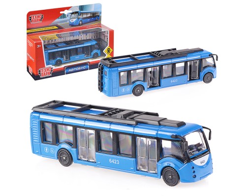 Автобус новый, металл, 15 см, (открыв. двери) инерц., в коробке