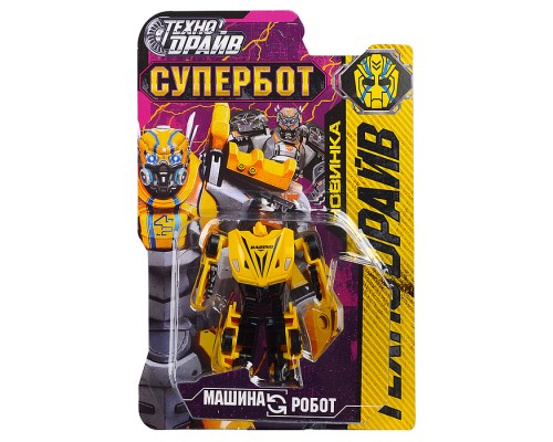 Робот трансформирующийся в машину, 12*22,5*5см., блистер