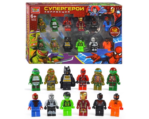 Конструктор фигурки "Супер герои" 12шт