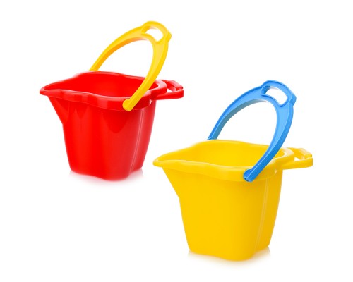 Ведро-кувшин среднее 1.1л (трёх цветов в упаковке)