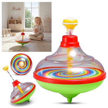 Юла прозрачная с музыкой