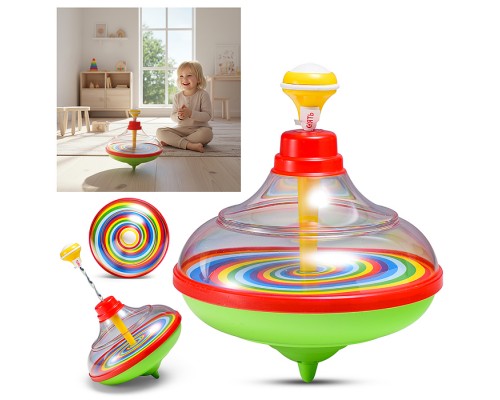 Юла прозрачная с музыкой