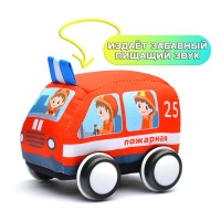 Машинка мягкая "Пожарная"
