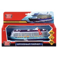 Модель металл. Круизный лайнер 20 см, свет/звук инерц., в коробке